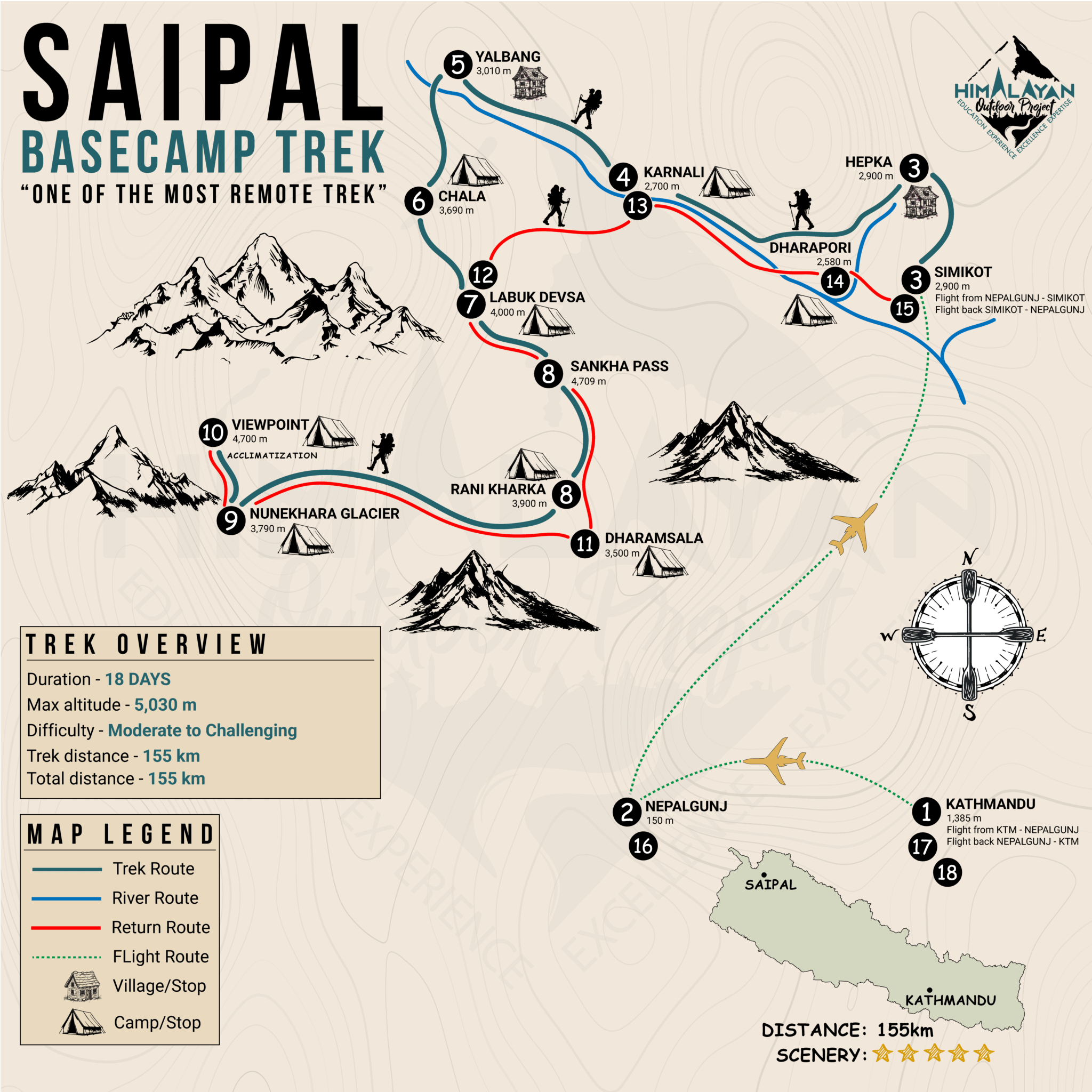 SAIPAL TREK MAP